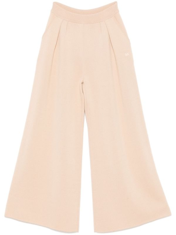 Wide Pleated
  Wool Pants