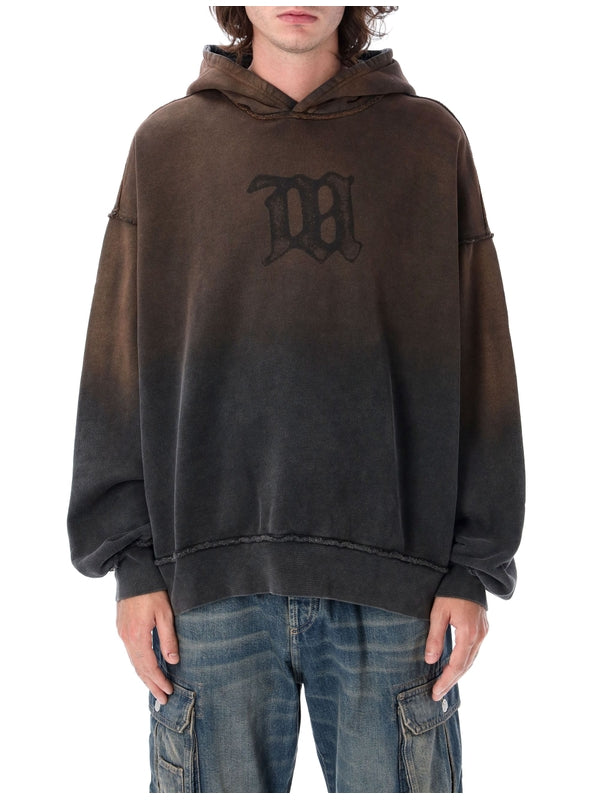 MISBHV - Logo Vintage Effect Cotton Hood - Jente