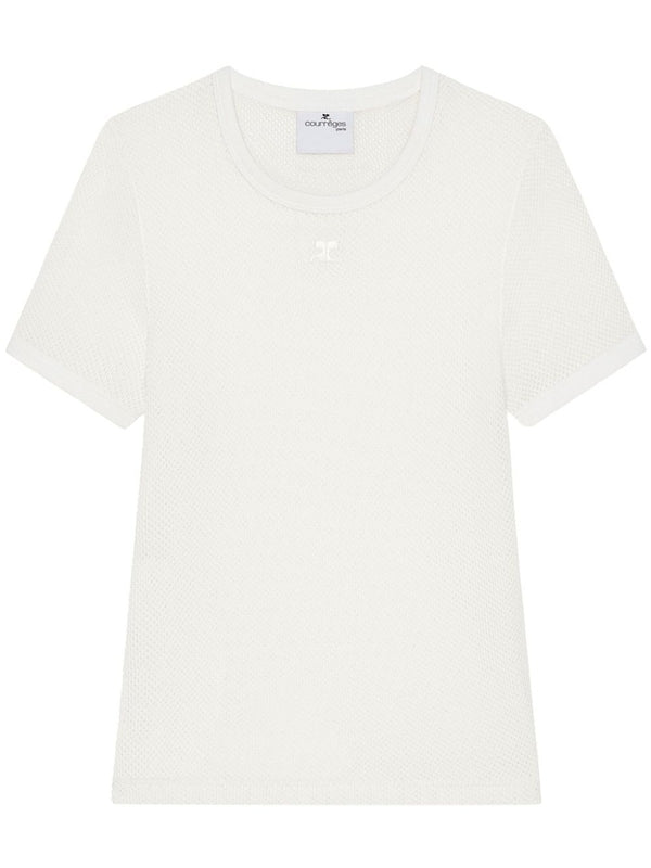 Logo Embroidery Cotton Short
  Sleeve T-Shirt