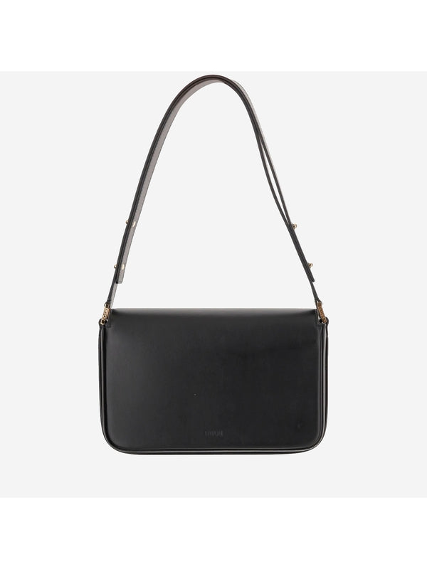 Classic Lock Metal Logo Shoulder Bag