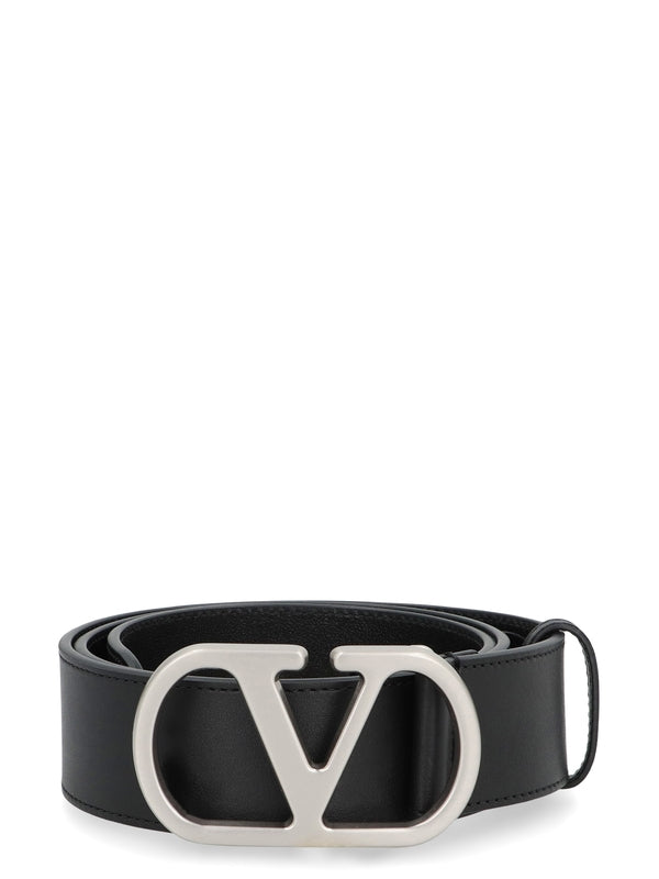 Valentino Black Leather Belts