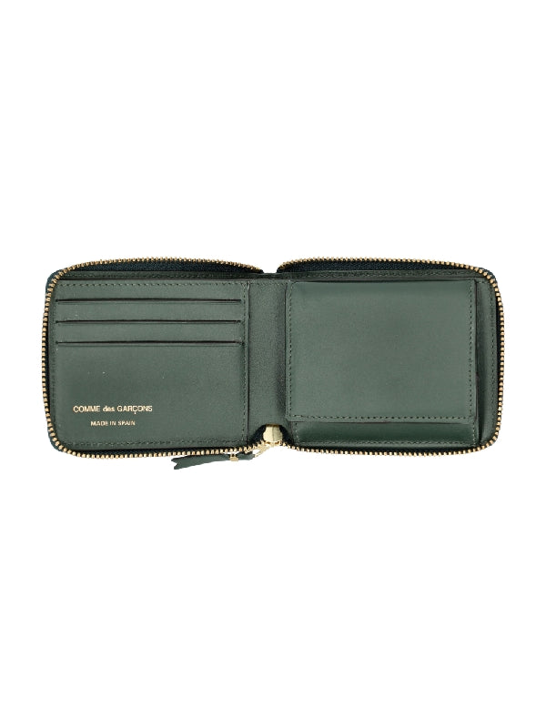 Zipper Leather Small Wallet