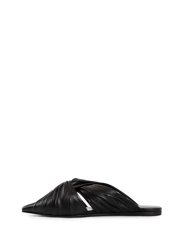 Twist Flat Leather Mule