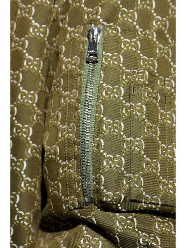 Allover Shadow GG Logo Cotton
  Bomber Jacket