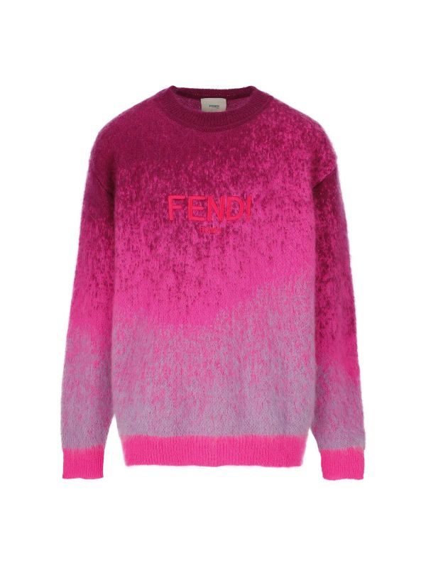 Gradient Mohair Logo Knit