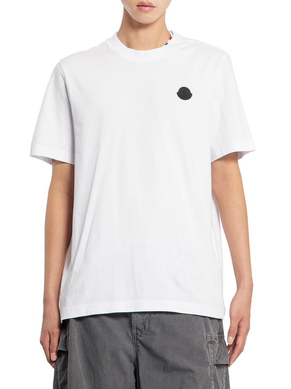 MONCLER - SHORT SLEEVES  8C00027829H8 001 White Half Sleeve - Jente
