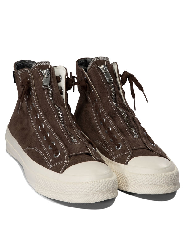 Zipper Detail High-Top Sneakers