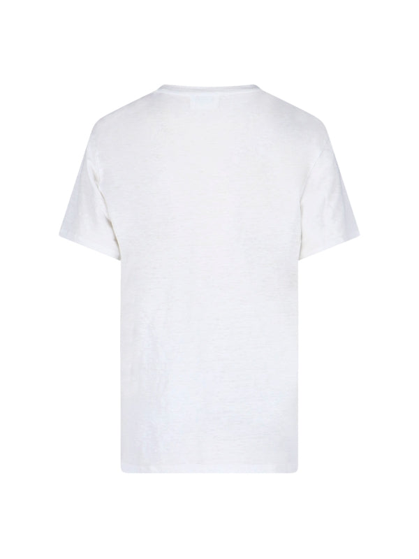 Zewel Logo Linen Short-Sleeve T-Shirt