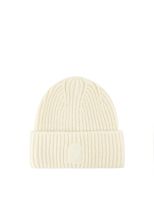 Logo Patch Cotton Wool Beanie