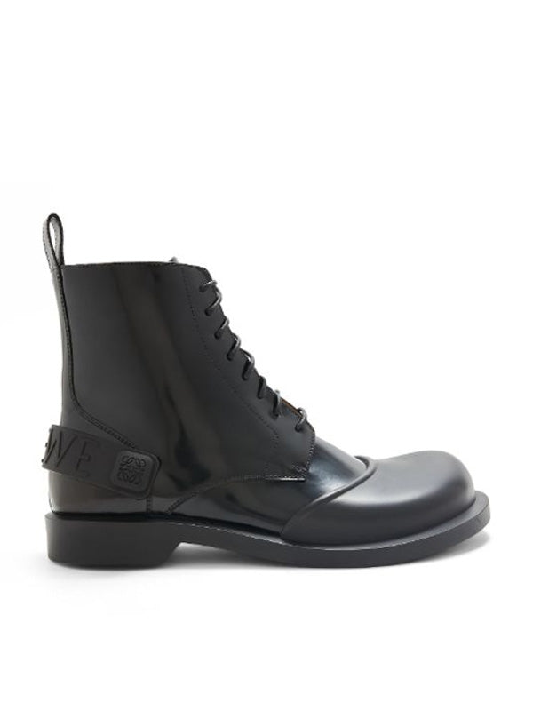 Campo Logo Strap Leather Lace-up Boots