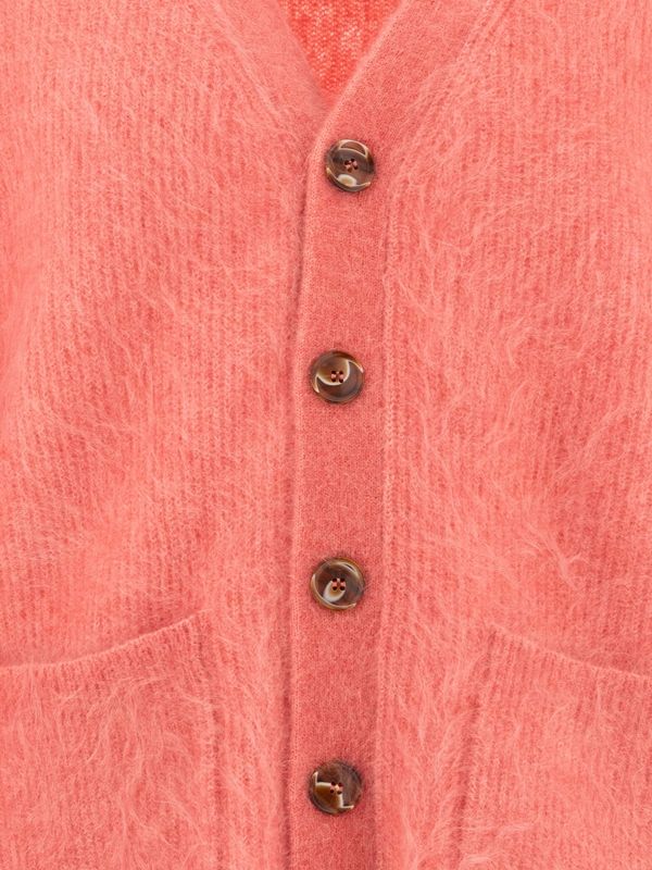 V-Neck Mohair Blend Cardigan