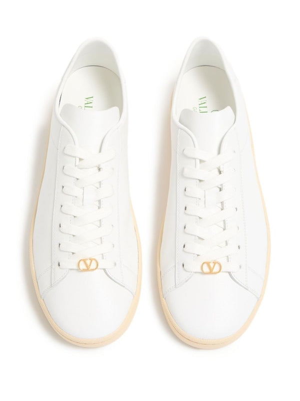 Valentino White Low Top Sneakers