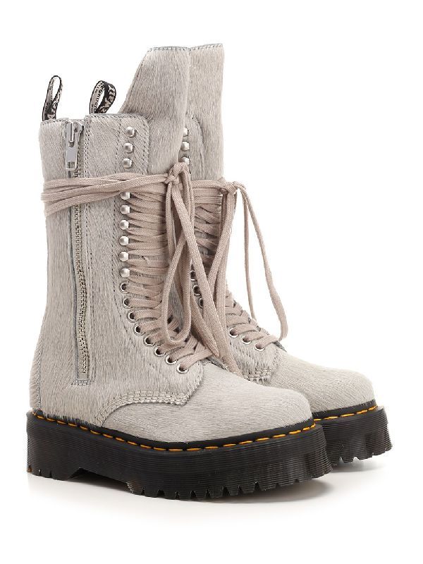 Dr Martens Lace-up Fur Zip-up Boots