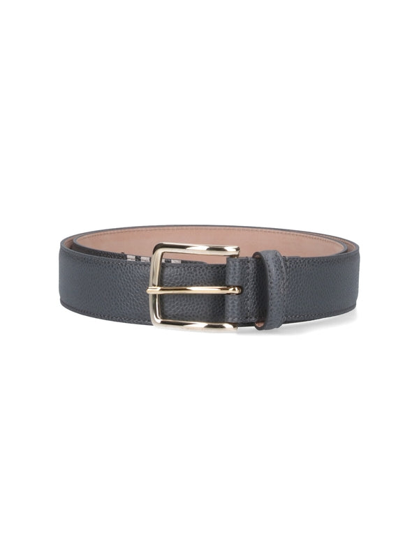 Thom Browne Grey Leather Belts