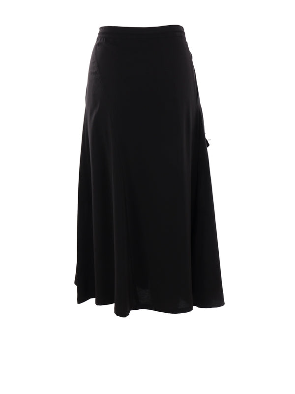 Black Asymmetric Skirt