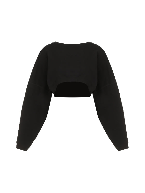 Crop Cotton Sweatshirt