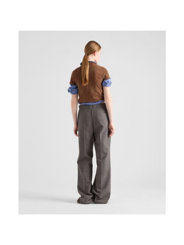 Back Triangle Logo Patch
  Vintage Printing T-shirt