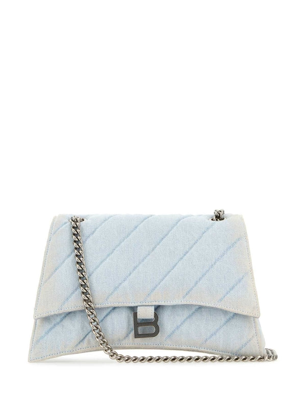 Balenciaga Crush Medium Skyblue Crossbody & Shoulder Bags