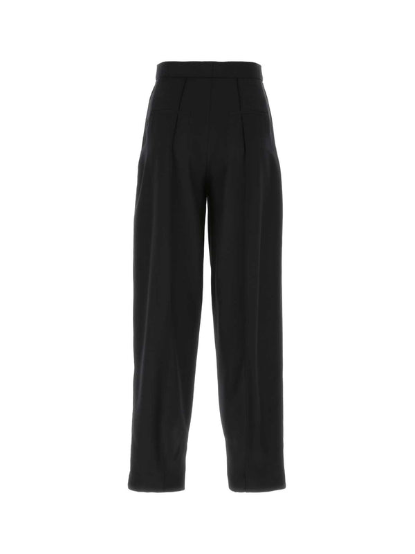 Slit Hem Wool Pants