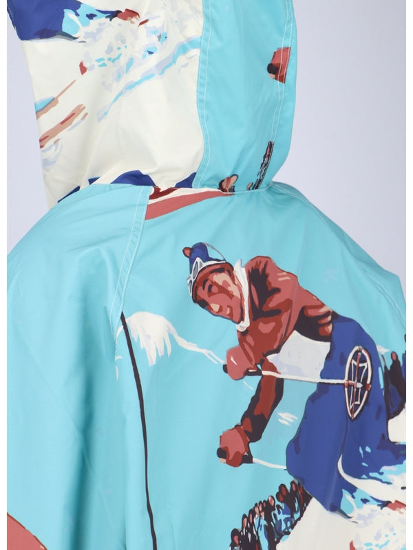 Allover Printing Hood Anorak Jacket