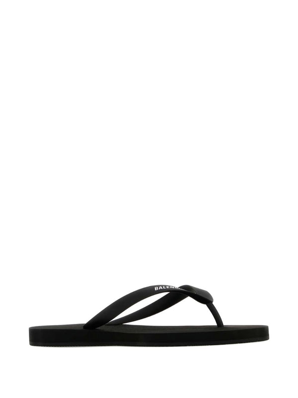 Balenciaga Black Flip Flops