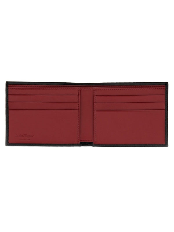 Double Gancini Leather Wallet