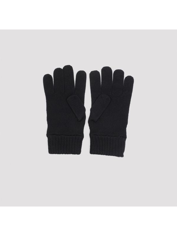 Logo Patch Wool Gloves