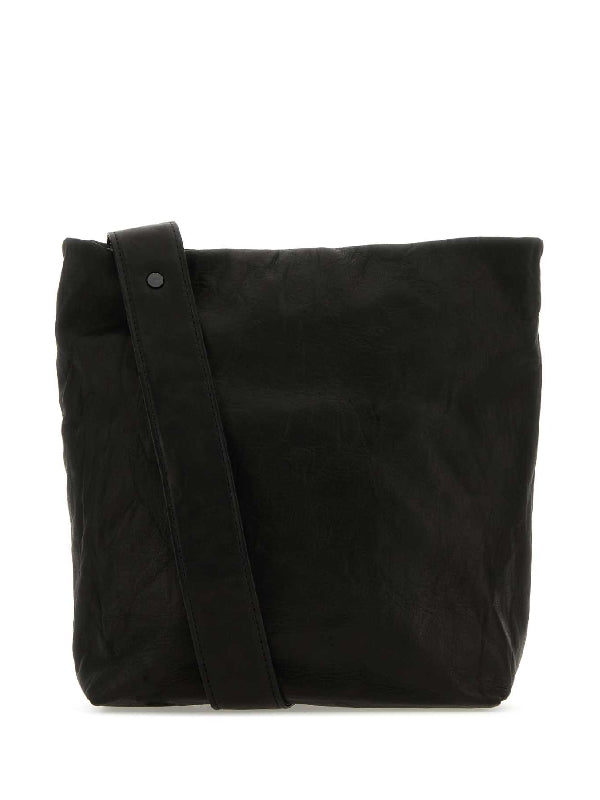 Black Leather Crossbody Bag