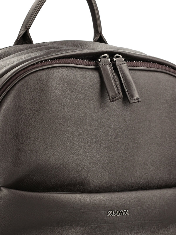 Z Zegna Black Backpacks