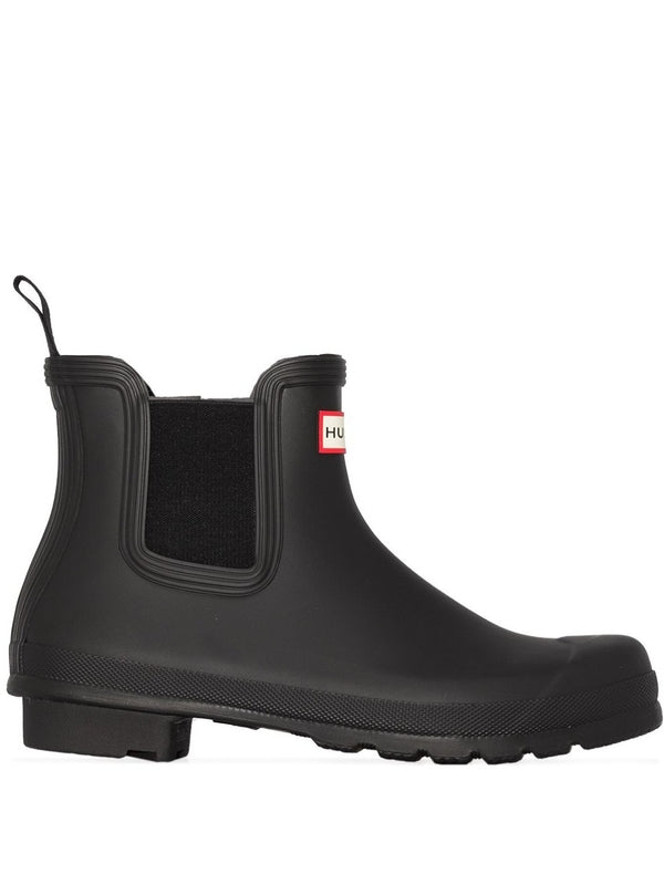 Hunter Black Ankle Boots