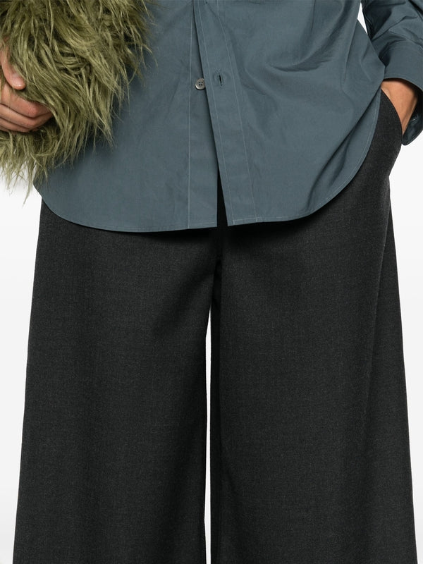 Super Wide Wool Blend Pants