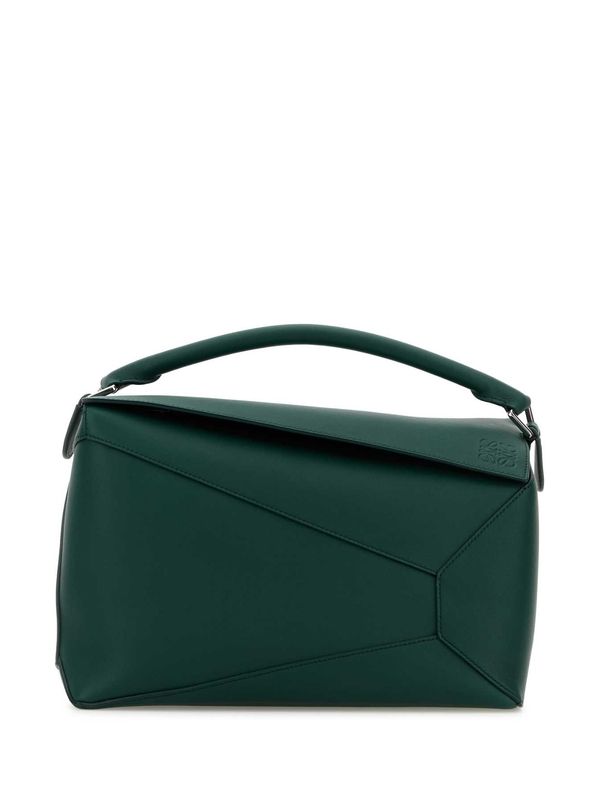 Puzzle Anagram Leather Large Crossbody
  Bag