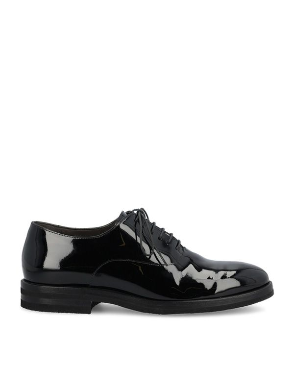 Black Calfskin Lace-up Shoes