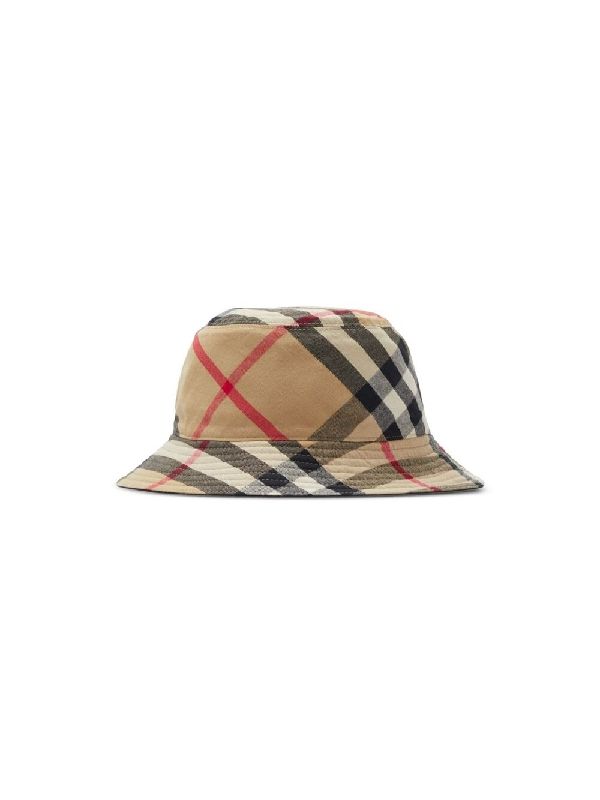 Check Pattern Reversible Bucket Hat