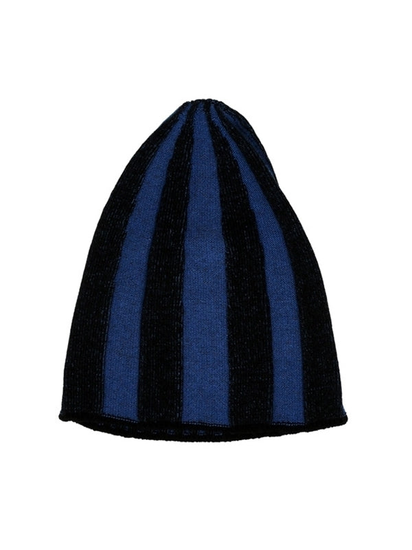 Striped cashmere beanie