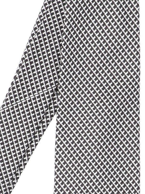 Graphic Pattern Silk Tie