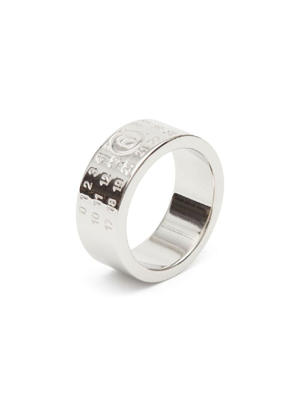 Number Engraving Silver Ring