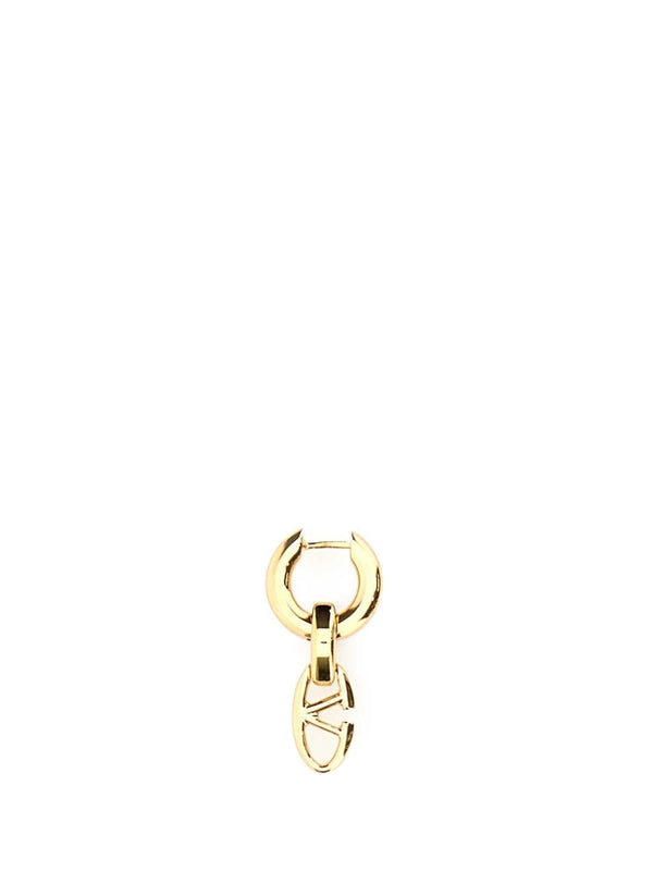 V Logo Single Earring