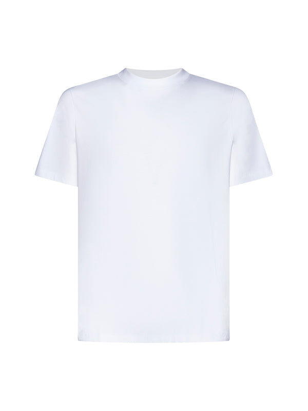 White Cotton Short Sleeve T-Shirt