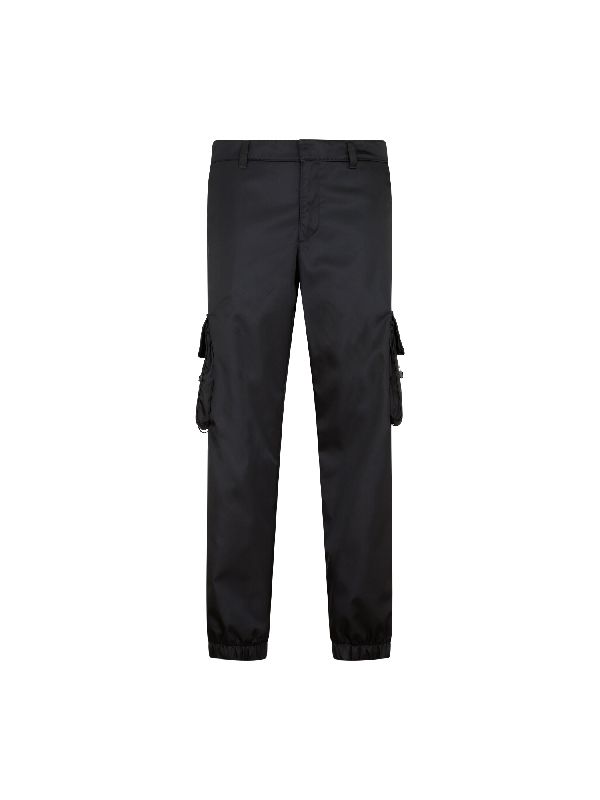 三角形徽标再生尼龙工装裤
裤子