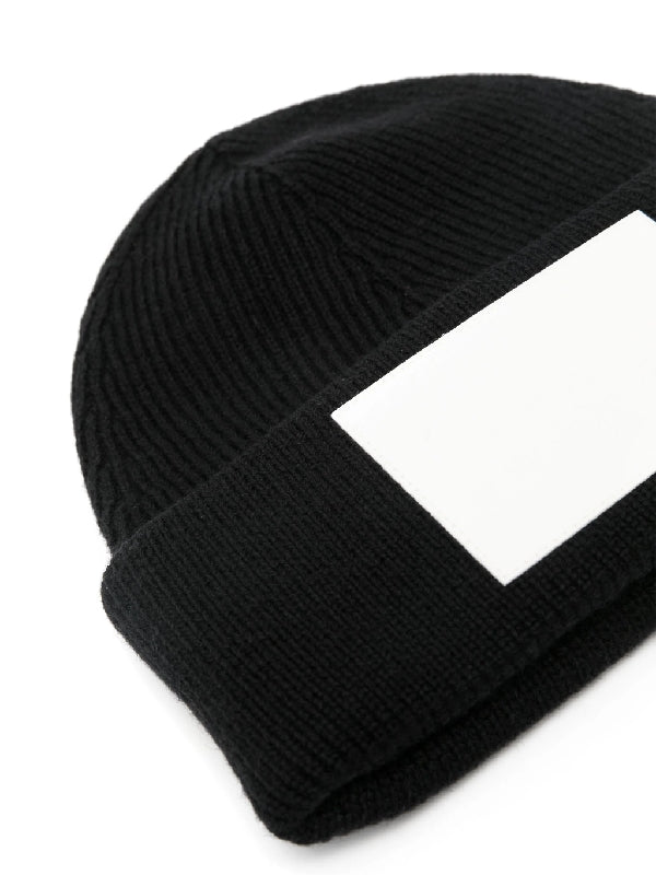 Number Logo Patch Wool Beanie