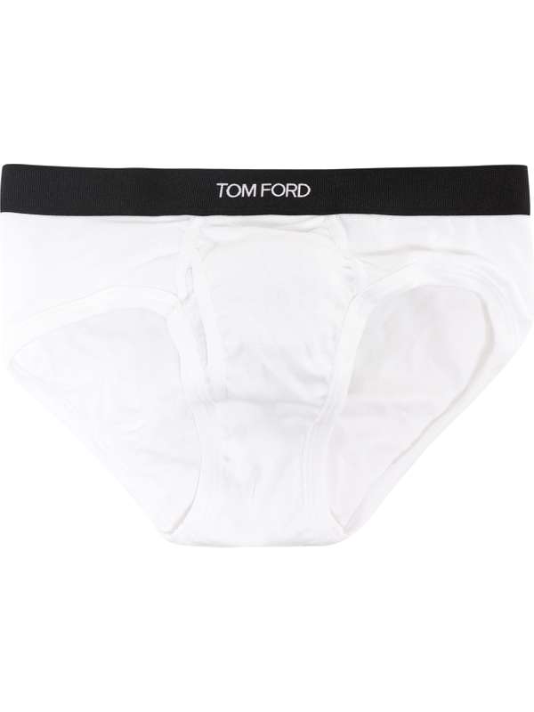 Logo Band White Briefs