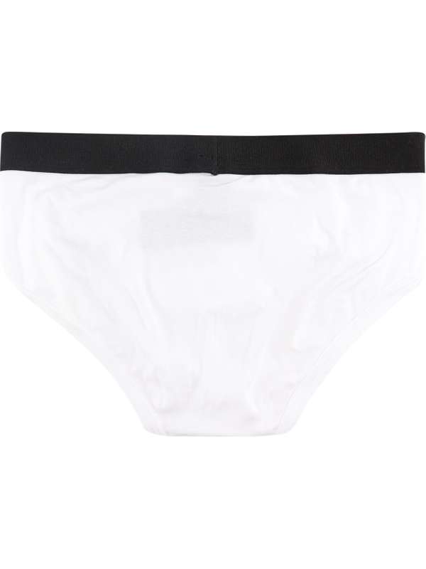 Logo Band White Briefs