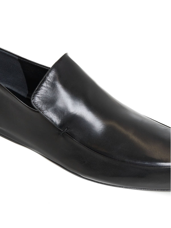 Black Leather Loafers