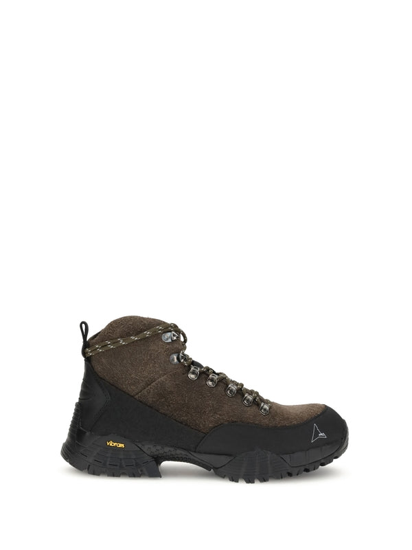 Roa Brown Lace-Up Boots