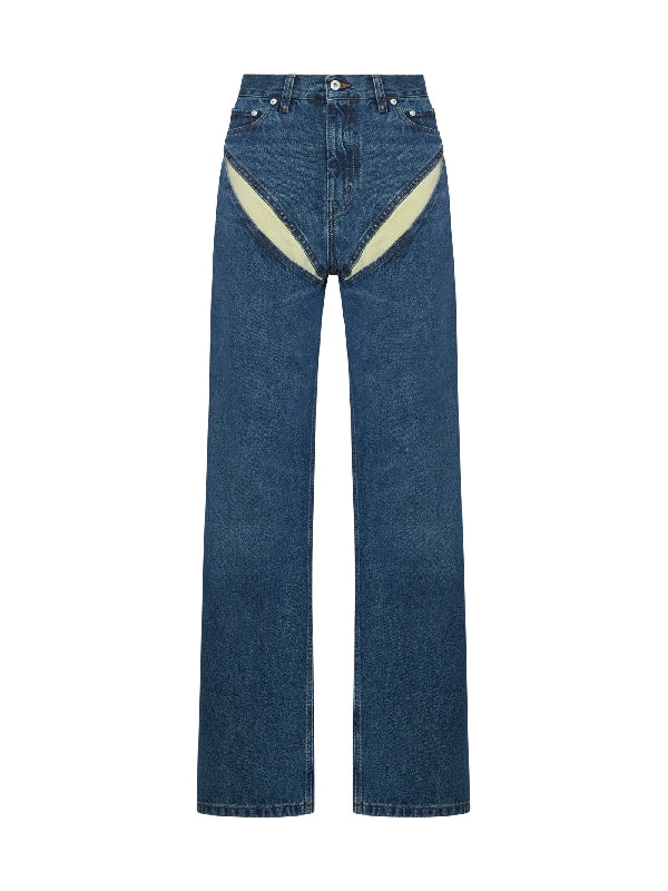 Cutout Denim Pants