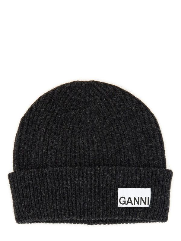 Logo Patch Wool Blend Beanie