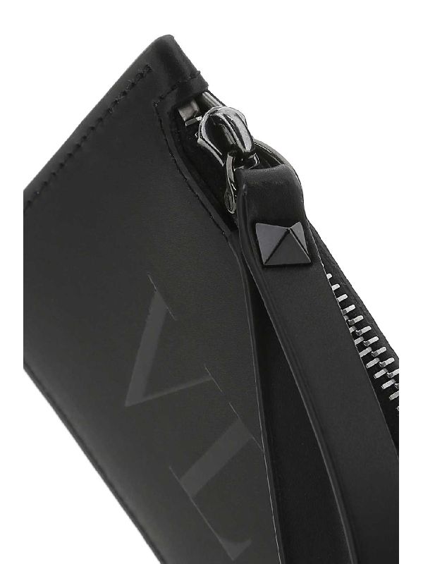 Vltm Logo Printed Zipper Card Holder