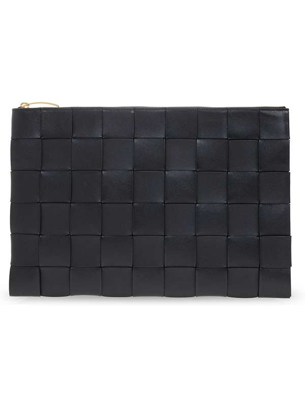 Black Intrecciato Clutch