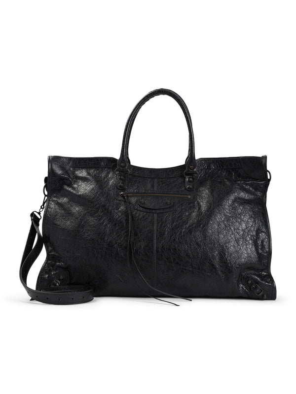 Le City Leather Large Boston Bag